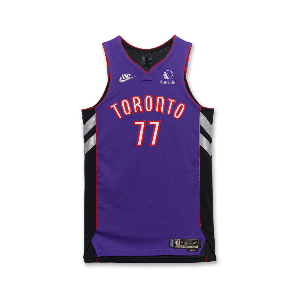 View full screen - View 1 of Lot 149. Jamison Battle Toronto Raptors 2024-2025 Kia NBA Tip-Off Game Worn Classic Edition Jersey.