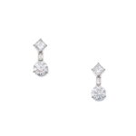 Pair of Diamond Earrings