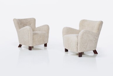 View full screen - View 1 of Lot 88. Pair of Armchairs.