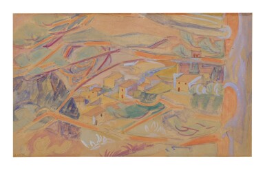 View full screen - View 1 of Lot 43. ANDRÉ LHOTE | VUE DE MIRMANDE.