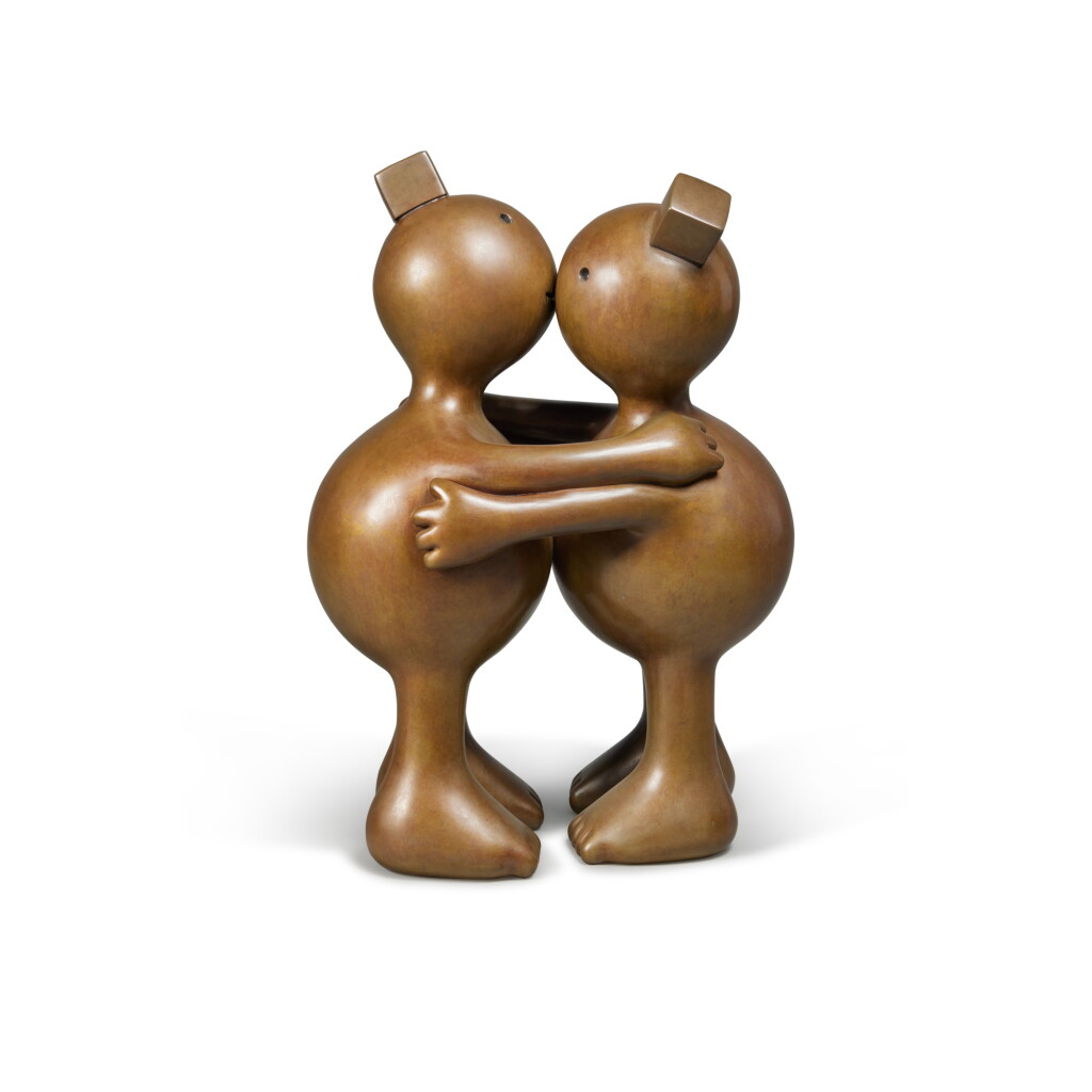 View full screen - View 1 of Lot 444. Kissing Spheres (Medium).
