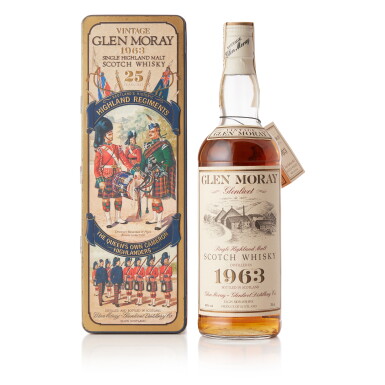 View full screen - View 1 of Lot 8116. Glen Moray 25 Year Old 43.0 abv 1963 (1 BT75).
