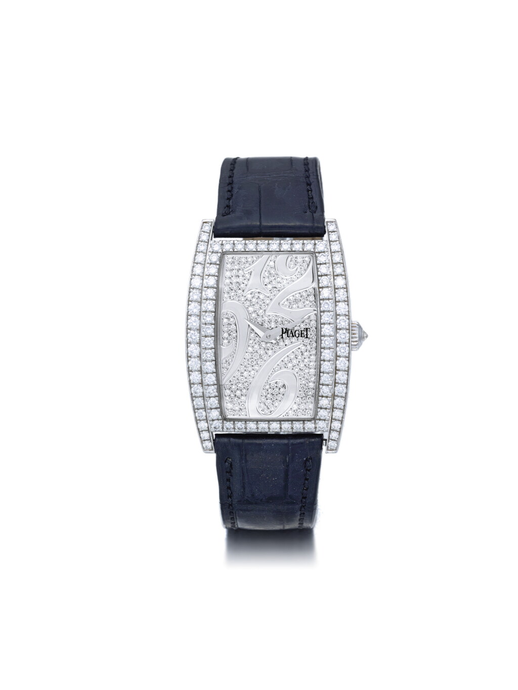 View full screen - View 1 of Lot 69. PIAGET | LIMELIGHT REF P10266 A WHITE GOLD AND DIAMOND SET TONNEAU FORM WRISTWATCH CIRCA 2005.