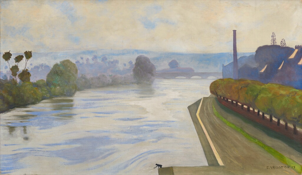 View full screen - View 1 of Lot 33. FÉLIX VALLOTTON | LA SEINE À MANTES, 1917.