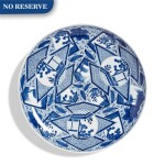 A Massive Japanese Blue and White Charger Early 20th Century