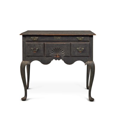 View full screen - View 1 of Lot 91. A Very Fine and Rare Queen Anne Dressing Table, Wethersfield, Connecticut, circa 1760.