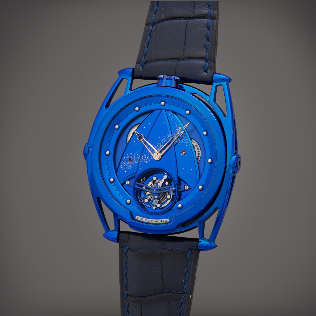 View full screen - View 1 of Lot 83. Reference DB28TBMW DB28 Kind of Blue Tourbillon | A limited edition blued titanium tourbillon wristwatch with power reserve indication, Circa 2018.