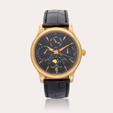 View full screen - View 1 of Lot 482. Reference 140.2.80.S Master Control Perpetual | A pink gold automatic perpetual calendar wristwatch with moon phases and day/night indication, Circa 2000.