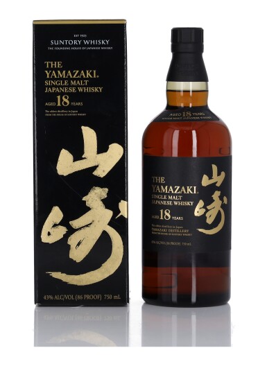 View full screen - View 1 of Lot 109. The Yamazaki 18 Year Old 43.0 abv NV (1 Bottle 75cl).