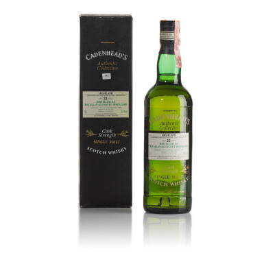 View full screen - View 1 of Lot 183. Macallan Glenlivet Cadenhead's Authentic Collection 22 Year Old 55.9 abv 1976 (1 BT70).