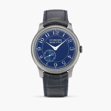 View full screen - View 1 of Lot 2328. Chronomètre Bleu | A tantalum wristwatch, Circa 2018.