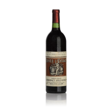 View full screen - View 1 of Lot 528. Heitz Cellar, Cabernet Sauvignon, Bella Oaks Vineyard 1980 (1 BT).