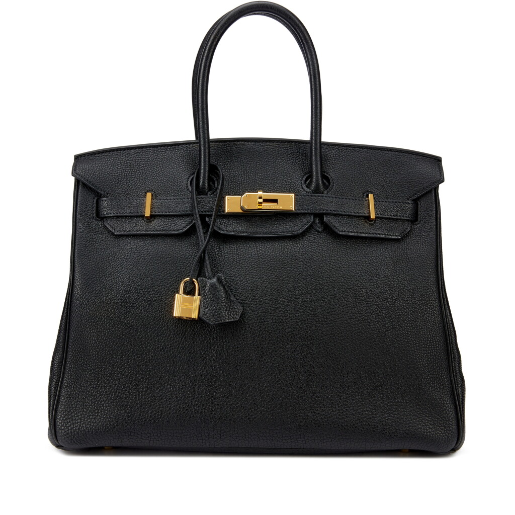 View full screen - View 1 of Lot 909. Kelly Chen's Collection: Black Togo Birkin 35 Gold Hardware, 2008.