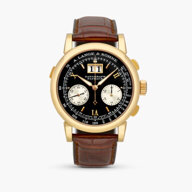 View full screen - View 1 of Lot 2422. Datograph, Reference 403.031 | A pink gold flyback chronograph wristwatch with digital date display, Circa 2003.