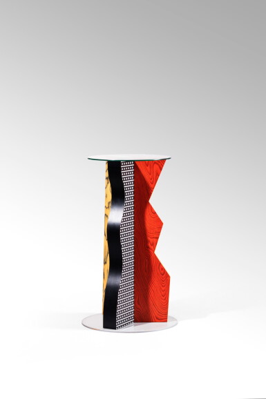 View full screen - View 1 of Lot 39. Ivory side table, designed in 1985.