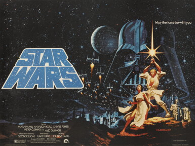 View full screen - View 1 of Lot 149. Star Wars (1977) poster, British.