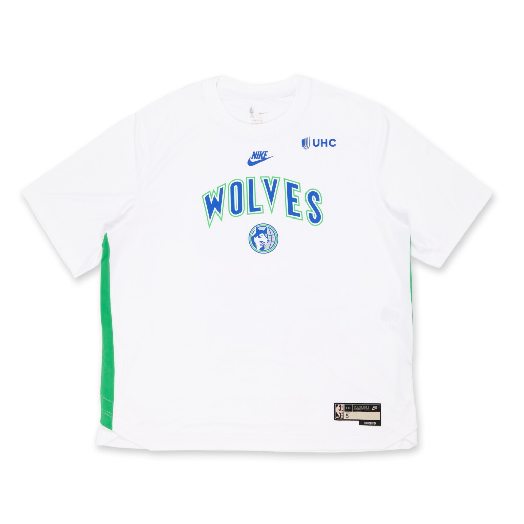 View full screen - View 1 of Lot 50. Anthony Edwards Minnesota Timberwolves 2023-2024 Classic Edition Warmup Top.
