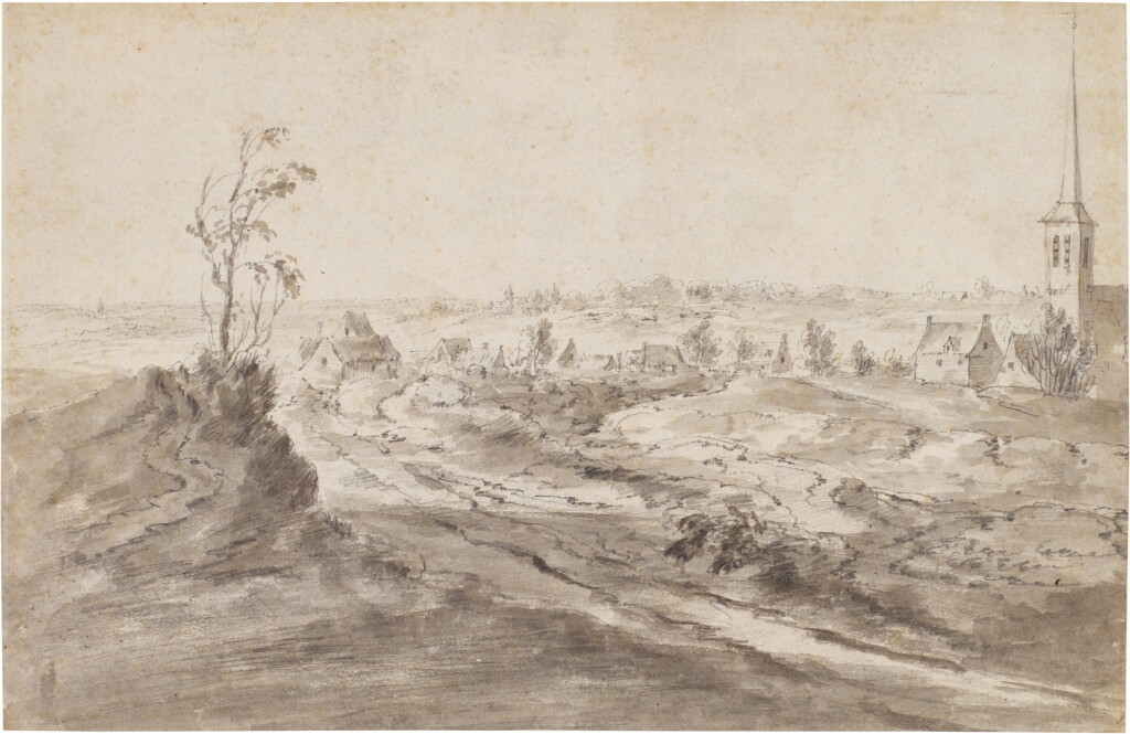 View full screen - View 1 of Lot 14. Dune Landscape with a Village.