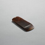 A brown jade axe, ben, Neolithic period | 新石器時代 褐玉錛