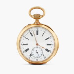 Montre de poche en or jaune avec répétition minutes, vers 1896