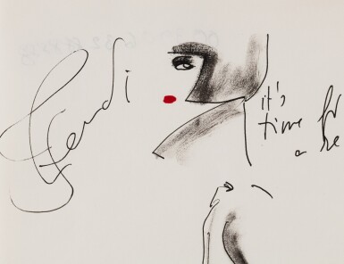 View full screen - View 1 of Lot 6. An original sketch for fashion, 2009 | Croquis de mode original, 2009.