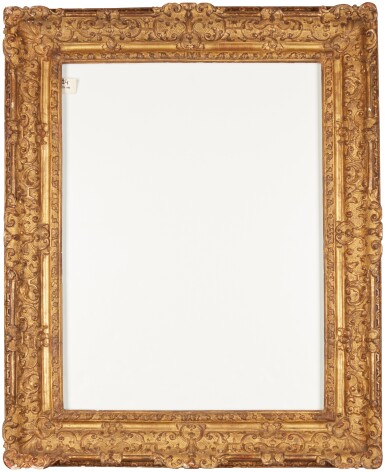 View full screen - View 1 of Lot 57. A late 17th-century French Louis XIV carved giltwood frame (altered).