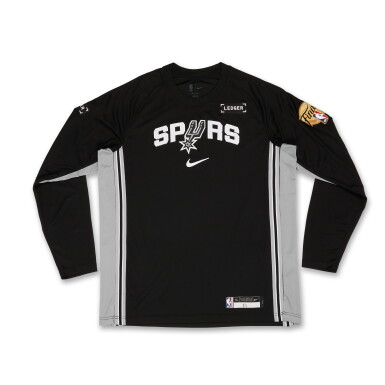 View full screen - View 1 of Lot 39. Carter Bryant San Antonio Spurs 2026 NBA Finals Game Issued Warmup Top | Probable Wear.