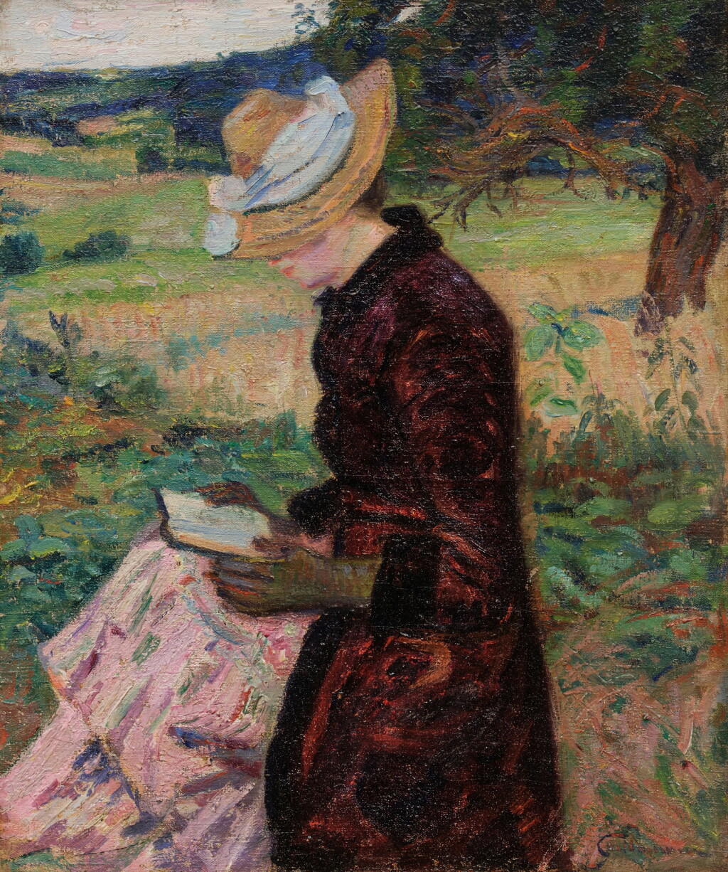View full screen - View 1 of Lot 121. Madame Guillaumin lisant .