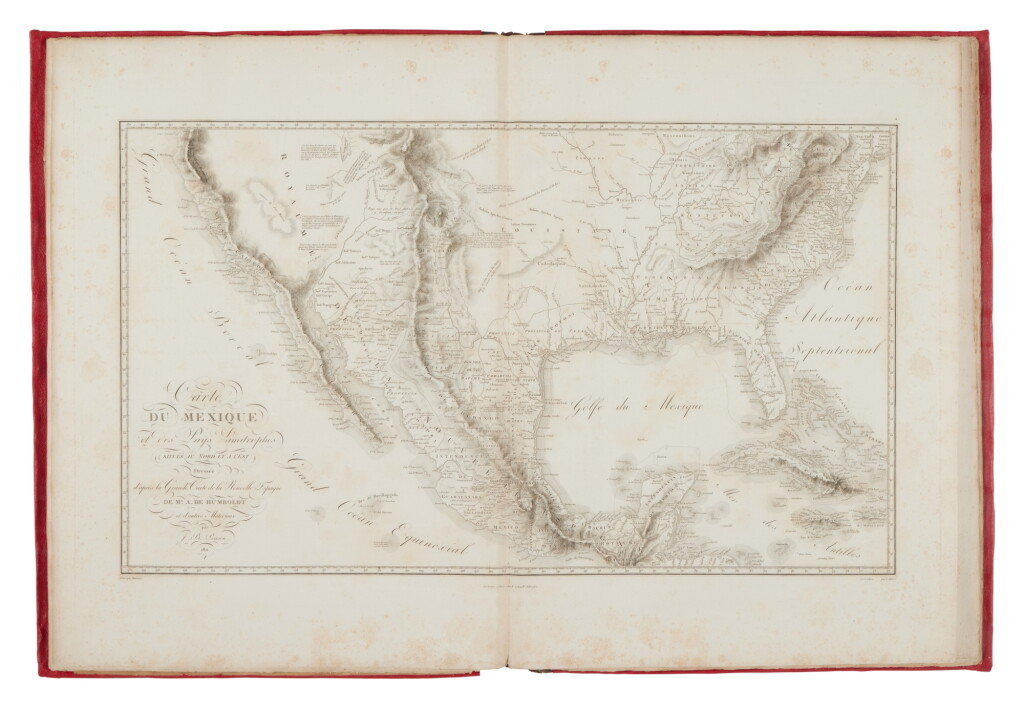Voir en plein écran - Voir 1 du lot 85. Humboldt, Alexander von | His sweeping discoveries in Mexico, California, and the American Southwest.