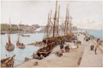 LUIGI LOIR | A VIEW OF ROSCOFF, BRITTANY