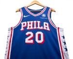 Jared McCain Philadelphia 76ers 2024-2025 Game Worn Icon Edition Jersey