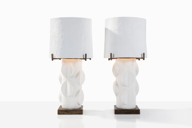 View full screen - View 1 of Lot 100. Paire de lampes Wedge, vers 2017.