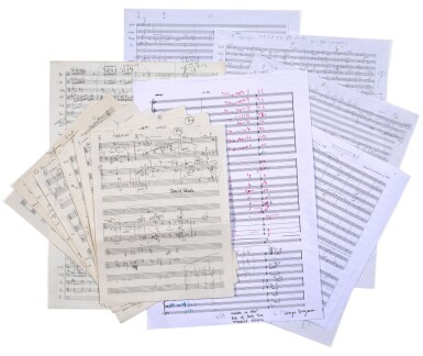 全萤幕检视 - 查看83G. Benjamin, D. Blake, J. Casken, G. Nicholson, D. Matthews. Collection of autograph drafts and sketches, c.1974-2021的1