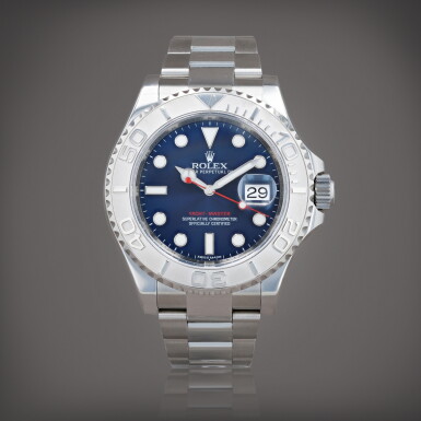View full screen - View 1 of Lot 405. Yacht-Master, reference 116622 Montre bracelet en acier avec date | Stainless steel wristwatch with date and bracelet Vers 2013 | Circa 2013.