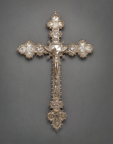 View full screen - View 1 of Lot 48. Spanish, probably Zaragoza, 15th century | Cross .