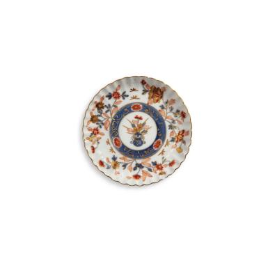 View full screen - View 1 of Lot 43. A Meissen Imari Fluted Saucer, Circa 1730.