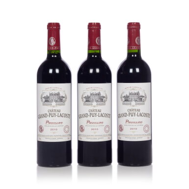 View full screen - View 1 of Lot 225. Château Grand Puy Lacoste 2010 (12 BT).