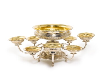 View full screen - View 1 of Lot 123. A silver epergne, Asprey & Co. Ltd., London, 1988.