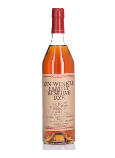View full screen - View 1 of Lot 153. Van Winkle 13 Year Old Family Reserve Rye 95.6 proof NV (1 BT 75cl).