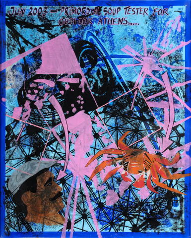 View full screen - View 1 of Lot 417. Studio Wall Drawing: Primordial Soup Tester for Outlook Athens......