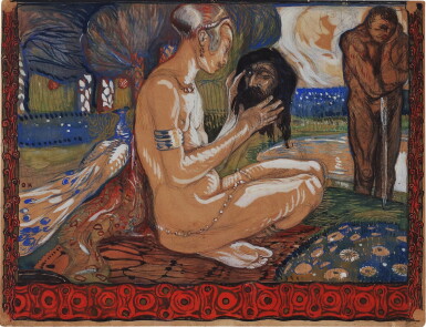 View full screen - View 1 of Lot 45. Salomé mit dem Haupt des Johannes (Salomé with the Head of John) .