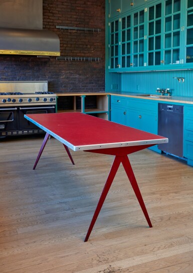 View full screen - View 1 of Lot 19. "Cafétéria" Table.