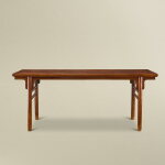 A large huanghuali altar table, Late Ming - early Qing dynasty | 明末清初 黃花梨夾頭榫平頭案