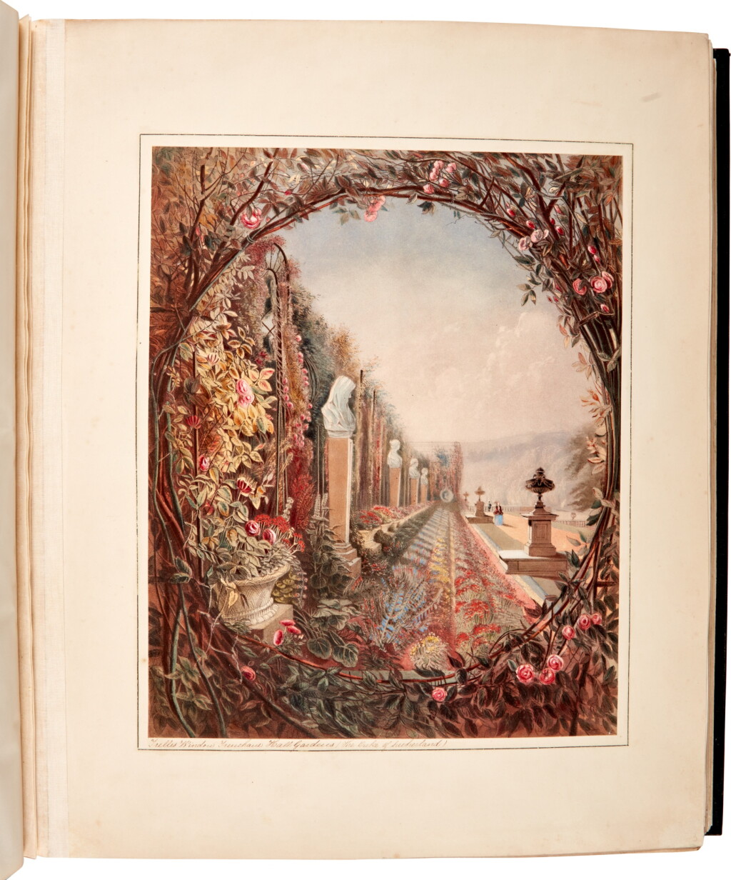 View full screen - View 1 of Lot 18. Edward Adveno Brooke | The gardens of England. London, 1857. “deluxe” edition, with plates finished by hand.