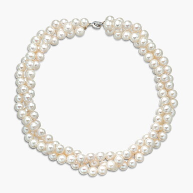 View full screen - View 1 of Lot 1479. Cultured Pearl Necklace | 養殖珍珠 項鏈.