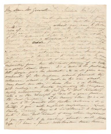 View full screen - View 1 of Lot 187. Emily Eden | Correspondence and papers, 1810s-1860s.