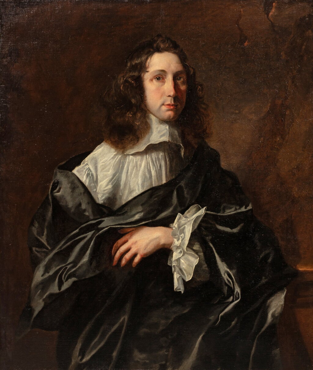 View full screen - View 1 of Lot 124. Portrait of a Gentleman | Portrait d'un élégant.
