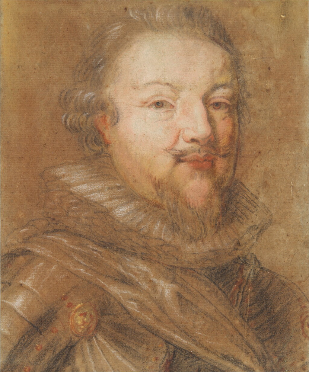 View full screen - View 1 of Lot 17. Portrait of a portly, bearded soldier.