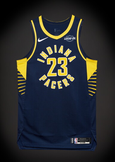 View full screen - View 1 of Lot 63. Aaron Nesmith Indiana Pacers 2025-2026 Game Worn Icon Edition Jersey | Career-High Points | 31 Points.