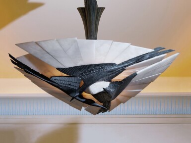 View full screen - View 1 of Lot 303. Rare “Hérons” Chandelier.